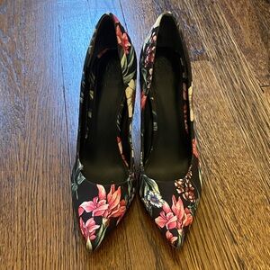 Guess Black Floral Women's Heels